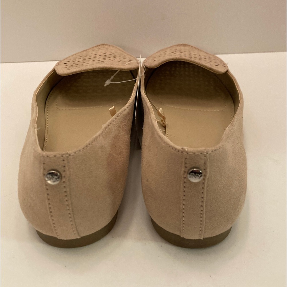 NWT JONES NEW YORK Flat Shoes Womens 7M Beige Samantha Faux Suede Slip On Light - Picture 4 of 10